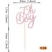 Rsstarxi 24 Pack Glitter Oh Boy Cupcake Toppers Celebrating Baby Boy Shower Cupcake Toothpicks Baby Shower Cake Decorations for Gender Reveal Boys Birthday Party Decorations Pink Style 2 Pink - Buy Online on SooperMarket.com