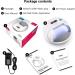 48W SUNUV UV Led Nail Lamp for Gel Nails | Double Power Design, 4 Timer Settings, LCD Display | Painless Curing, Over-Temperature Protection - SUN7 - Buy Online on SooperMarket.com