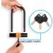Heavy Duty Bike U Lock with Cable - Anti Theft Bicycle Lock Holder - Buy Online on SooperMarket.com