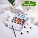 51 Piece Watercolor Paint Palette Set - Metal Tin Box with Half Pans, Lid, and Storage Bag - Travel-Friendly Watercolor Kit for Artists in Black - Buy Online on SooperMarket.com