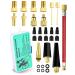 Baonuor bicycle valve adapter set French valve adapter bicycle air pump adapter for bicycle valve on autoventile sclaverand valve to Schrader Dunlop valve adapter