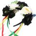WELROG Halloween Floral Headband Rose Flower Headpiece Day of the Dead Headband Halloween Fancy Dress Costume Accessory (Black-White) - Buy Online on SooperMarket.com