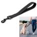 Dog leash short short leash with padded handle short driver dog (32 cm length 2.5 cm width) for training lines reflective nylon dogs drag line for large medium and small dog black black s