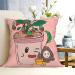 YYHHAOFA Sunflower Seeds and Strawberries Picture Universal Pillowcase for All Seasons 18"x18" : Soft and Comfortable Suitable for car Sofa Black 18 x 18-Inch - Buy Online on SooperMarket.com