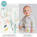 100% Cotton Two-Way Zipper Baby Sleepsuit Unisex Onesie Romper 6-12 Months Rainbow - Buy Online on SooperMarket.com