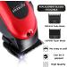 Hair Clipper by Supreme Trimmer - STC5030 Professional Clipper Set (300 Min Run Time) Cordless Beard Trimmer Red Pro Clipper Fade Blade Fade Clipper Gold red silver black - Buy Online on SooperMarket.com