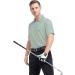 Men's Moisture Wicking Golf Polo Shirt - Emerald Stripe, XX-Large - Buy Online on SooperMarket.com