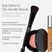 Saie The Double Brush | Multi-Use Dual Ended Makeup Brush for Highlighting Contouring & Concealing | Vegan & Cruelty-Free Face Brush - Buy Online on SooperMarket.com