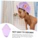 MAGICLULU 2pcs Bunny Ears Dry Hair Hat Hair Ring Aldult Coral Fleece Violet - Buy Online on SooperMarket.com