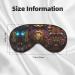 SSIMOO Bronze Gears Clock Eye Mask - Soft Breathable Travel Eye Patch for Relaxation | International Shipping - Buy Online on SooperMarket.com