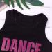 Yeahdor Girls Glittery Racerback Athletic Dance Gymnastics Sports Bra Tank - Rose Red, Size 5-6 - Buy Online on SooperMarket.com