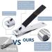 Premium Stainless Steel Manicure Set for Men - Black & White Nail Clipper Set for Finger & Toe Nails - Buy Online on SooperMarket.com