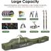 Lixada Portable Folding Fishing Rod Case - 130cm Army Green | Fishing Pole Storage Bag & Organizer - Buy Online on SooperMarket.com