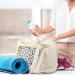 Yoga Mat Canvas Tote Bag with Mat Carrier Pocket - Yoga Mat Carrier Shoulder Bag for Women & Men - Pilates, Gym, Travel, Beach - Buy Online on SooperMarket.com