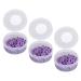 Nail Sanding Bands Smoothing Nail Art Sanding Bands with Storage Box for Manicure (Violet)