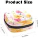 Anna Cowper Pink Flower Sanitary Napkin Storage Bag - Portable Period Pouch for Women and Teen Girls - Multi-colored - 1 Pcs - Buy Online on SooperMarket.com
