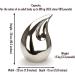 Urns for Ashes Adult Large Cremation Funeral Human Memorial Burial Remain Metal Full Size Screw Lid Teardrop Waterproof Silver Silver Teardrop - Buy Online on SooperMarket.com
