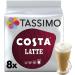Tassimo Costa Latte Coffee Pods 8 Count - 340g Pack (1 Pack) - Buy Online on SooperMarket.com
