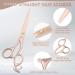 JASON Professional Hairdressing Scissors Set - 6.5 inch Hair Cutting & Thinning Scissors, Rose Gold Hairdresser Set - Buy Online on SooperMarket.com