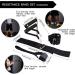 TheFitLife Exercise Resistance Bands with Handles - 5 Stackable Fitness Bands up to 300 lbs - Includes Handles, Ankle Straps, Door Anchor & Carry Bag - Buy Online on SooperMarket.com