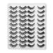 20 Pairs 6D False Eyelashes Natural Thickening Soft Reusable Extension Eyelashes(MC-12)