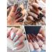 EBANKU 12 Sheets Metallic Nail Stickers - Self-Adhesive 3D Wave Design for DIY Nail Decoration - Buy Online on SooperMarket.com
