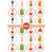 PRECUT Ice Lolly Edible Cupcake Toppers - Summer Ice Cream Theme Premium Thickness SWEETENED VANILLA - wafer card disc cake decorations (Pack of 24) - Buy Online on SooperMarket.com