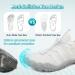 Ziitop Unisex Water Shoes for Men & Women - Quick-Dry Barefoot Beach Pool & Hiking Footwear (EU Sizes 36-46) - Light & Soft Surf Shoes in White Gray - Buy Online on SooperMarket.com