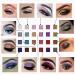 UIFCB Glitter Eyeshadow Palette - 10 Sparkling Colors | Highly Pigmented Long Lasting Makeup Set - Gold (Type 3) - Buy Online on SooperMarket.com