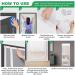 35.5X82 Reinforced Cat Screen Door - Heavy Duty Pets Proof with Bilateral Zipper for Home, Bedroom, Living Room, Kitchen Patio - Prevent Dogs & Cats from Escaping - Buy Online on SooperMarket.com