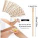 200pcs Wooden Eyebrow Spatulas for Waxing - Small Wax Sticks & Waxing Set - Buy Online on SooperMarket.com