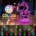 Eygerur Yoshi Night Light for Kids - 3D LED Illusion Lamp | 16 Colors Dimmable, USB Powered, Remote Control - Children's Room Decoration & Holiday Gift - Buy Online on SooperMarket.com