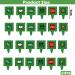 40 Pieces Pixel Cake Toppers - Video Game Muffin & Cake Decorations for Young Girls' Birthday Parties - Green Pixel Tortendeko - Buy Online on SooperMarket.com