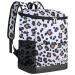 Wolka Backpack Cooler 35 Cans,Small Backpack Coolers Insulated Leak Proof,Lightweight Soft Sided Waterproof Cooler Backpack for Beach Camping Hiking Picnic,Lunch Backpack for Man and Women Gift Snow Leopard