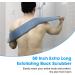 50 Loofah Back Scrubber - Extra Long Natural Flax Exfoliating Shower Tool for Deep Cleansing | Men & Women | Includes Wall Hook - Buy Online on SooperMarket.com