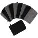 PHOGARY 10 Pack Microfiber Body Wash Mitts - Reusable Makeup Remover Gloves - European Style Bath Spa Cloth - Black and Grey (6.8 inch) - Buy Online on SooperMarket.com