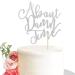 Arthsdite About Damn Time Wedding Cake Topper Wedding Engagement Anniversary Party Decorations Supplies Finally Cake Decor Party Decorations - Silver Glitter