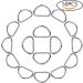 BronaGrand 1 Inch Metal Nickel Plated D Ring - Pack of 50, Silver - Buy Online on SooperMarket.com