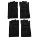 Professional UV Gloves for Nails Full Coverage Finger UV Nail Gloves for Gel Nail Lamp Manicures with Breathable Comfortable Black (Black) One Size
