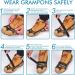 Henoty 19-Spikes Ice Cleats for Hiking Boots - Snow Grips for Women, Men, and Kids | Safe Traction for Hiking, Fishing, Climbing, and Mountaineering - Buy Online on SooperMarket.com