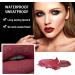 Velvet Dark Red Long Lasting Lipstick - Waterproof, High Coverage Lip Color for Women - Buy Online on SooperMarket.com