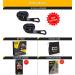 Adjustable Numbered Straps for Gymnastic Rings with Carabiner System - Exercise Video Guide for Full Body Workout, Calisthenics, Home Gym - Buy Online on SooperMarket.com