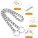 Durable Metal Choke Chain Dog Collar for Outdoor Training - Small, Medium, Large Sizes - Adjustable Silver Necklace - L 65cm, 4.0mm Diameter - Buy Online on SooperMarket.com