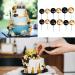 58pcs Black and Gold Balls Cake Toppers Decorations Gold Cake Decorations Black and Gold Ball Cake Decorations Gold Cake Topper Decorations Palm Leaf Cake Toppers Birthday Cake Decorations for Party. - Buy Online on SooperMarket.com
