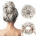 Vlasy Messy Bun Hair Piece for Women Curly Wavy Hair Scrunchies Bun Extensions Hairpieces Synthetic Hair Chignons Accessories Updo for Girls(111# 60g) 60g 111#