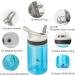 Kids Water Bottle 2 Pack with Straw - 12oz BPA-Free Small Bottles for School, Boys, Girls - Leakproof, Portable, Blue - Perfect for Outdoor Sports, Travel - Includes Clip - Tritan Material - Buy Online on SooperMarket.com