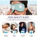 Haskirky Light Blocking Eye Mask for Adults - Adjustable, Breathable, and Comfortable for Travel, Yoga, and Meditation - Buy Online on SooperMarket.com