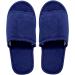 Jomix Unisex Washable Terry Slippers - 2 Pair Set for Guests | Travel Hotel Bathing Shoes in Blue EU Size 42/43 - Buy Online on SooperMarket.com