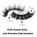 LuckForever 10 Pairs Russian Strip False Eyelashes - Fluffy Wispy & Reusable Lash Extensions for Natural Volume Look | International Shipping - Buy Online on SooperMarket.com