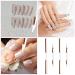 Dual-Ended Rhinestone Picker Doting Pen - Wax Pencil Applicator for Nail Art Jewelry & DIY Crafts - White Acrylic Handle - Buy Online on SooperMarket.com